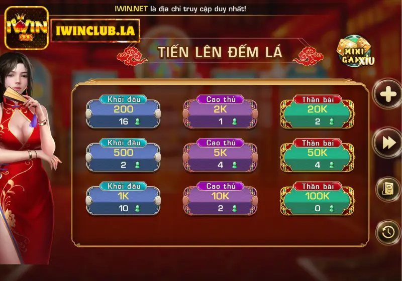 Cùng IWIN CLUB trải nghiệm game bài Tiến Lên Miền Nam Đẳng Cấp 9 Tiến lên miền nam iwin club