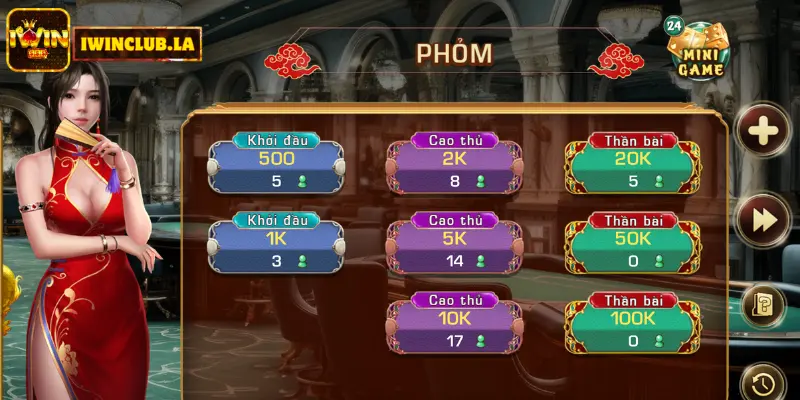 Phỏm IWIN CLUB - Siêu Phẩm Game Bài Đổi Thưởng Trực Tuyến 1 Phỏm IWIN CLUB
