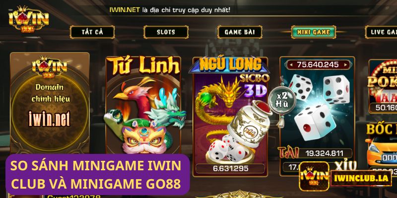 So sánh Minigame IWIN CLUB và Minigame Go88: Điểm khác biệt và sự tương đồng 8 So sánh Minigame IWIN CLUB và Minigame Go88