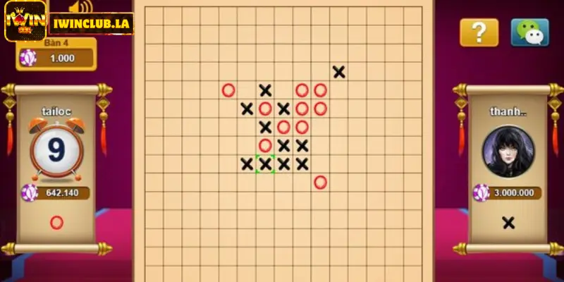 Cách chiến thắng mọi ván Caro trên IWIN CLUB 2 Cờ Caro online iwin club
